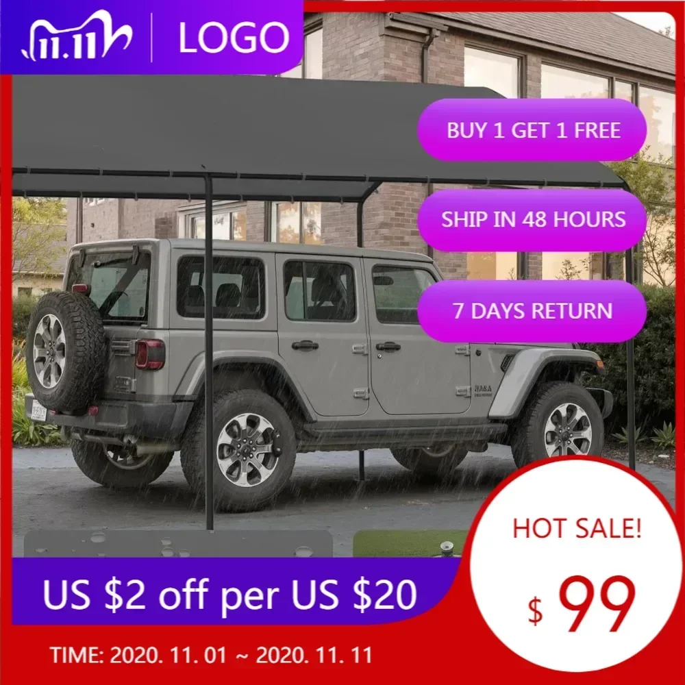 

Прочное навесное устройство для автомобиля 10x20 с защитой от ультрафиолета и водонепроницаемым металлическим чехлом для автомобильной палатки