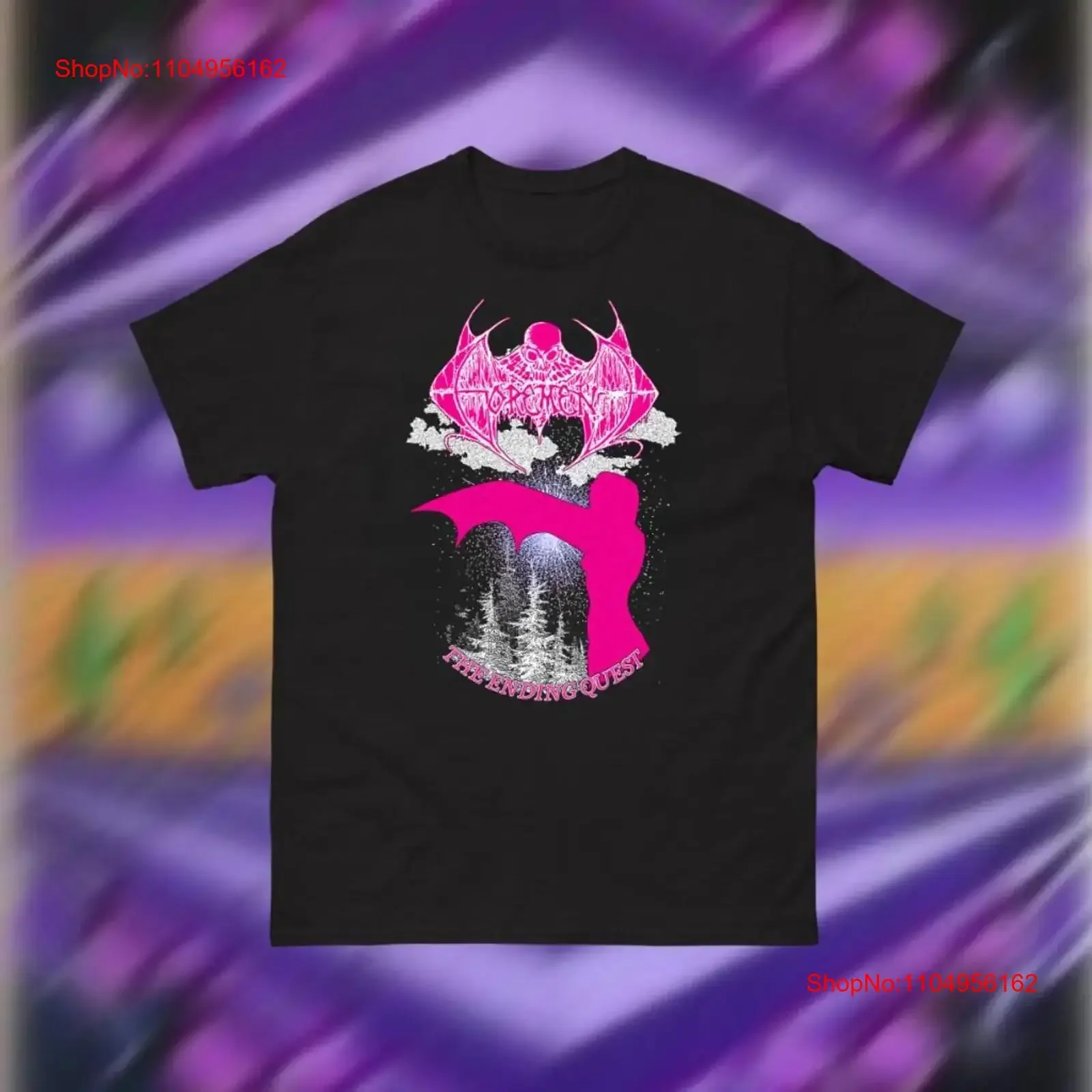 

Футболка Gorement The Ending Quest Death Metal, винтажная стираная дизайнерская одежда унисекс, мужская повседневная растянутая удобная модная одежда
