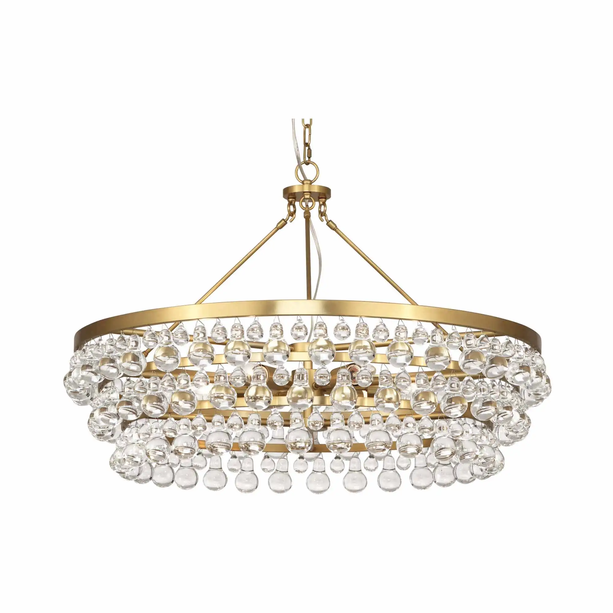 

Светодиодная люстра с прозрачными стеклянными подвесками, подвесной светильник для дома, для гостиной, столовой, спальни, кухни, большая домашняя лампа