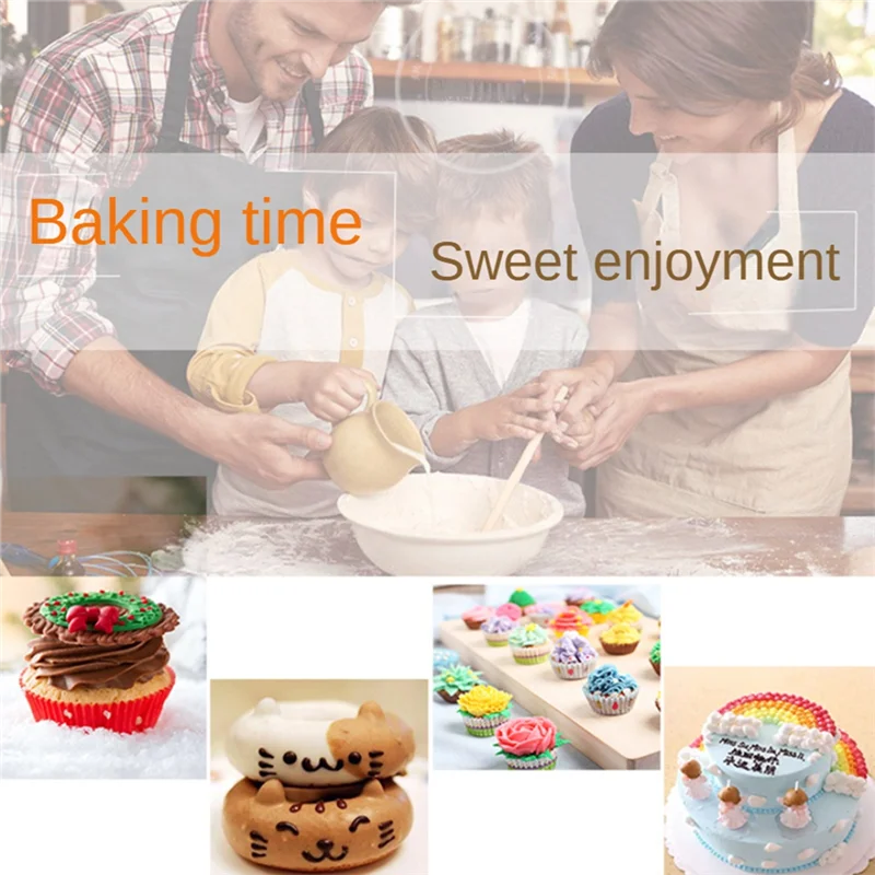 BOFO 9 Piece Cake Smoother Adjustable DIY Baking Decorating Tools For Applying Icing To Cakes For Cake Cream White