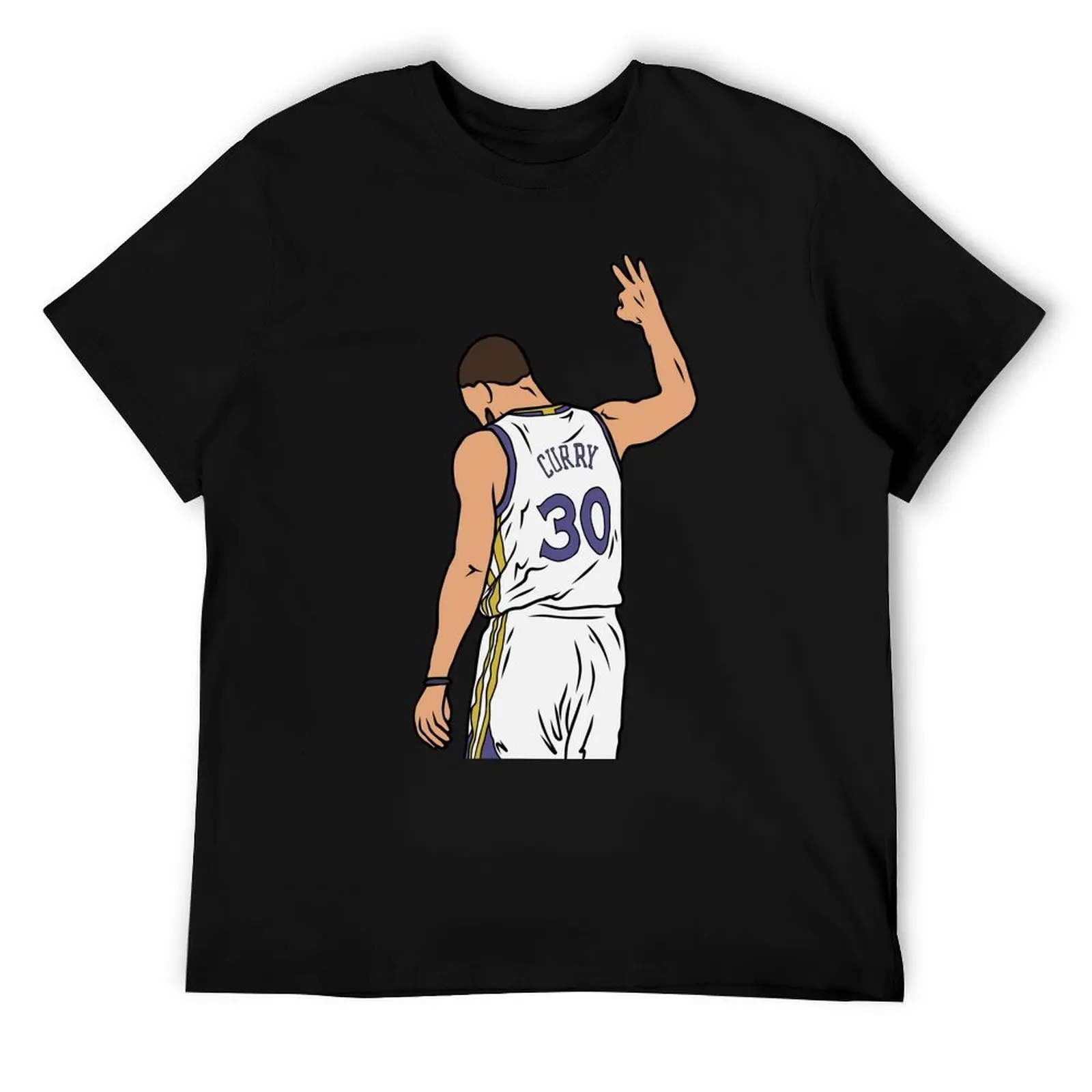 

Steph 3 Point Celebration T-Shirt anime tshirt t shirt man cotton T-Shirt