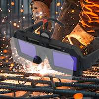 A01F-Auto-Dimming Welding Goggles With Replaceable Lithium Battery Welding Glasses For TIG MIG Arc Plasma Cutting