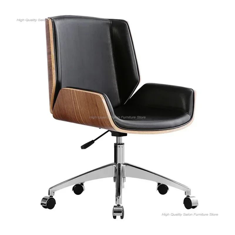 كراسي مكتب دوارة إسكندنافية كرسي مكتب مريح للكمبيوتر كرسي تفاوض بسيط كراسي دراسة للاجتماعات أثاث منزلي #6