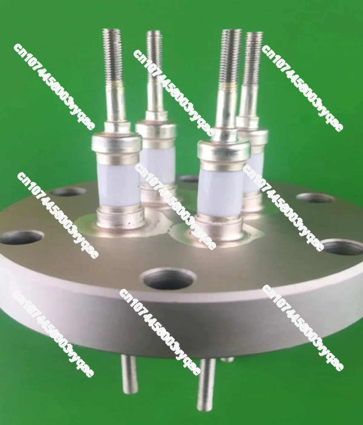 High Voltage Insulation CF25 Vacuum Sealed Ceramic Metal Seal Feedthrough Connector Conductive Post Electrode Flange