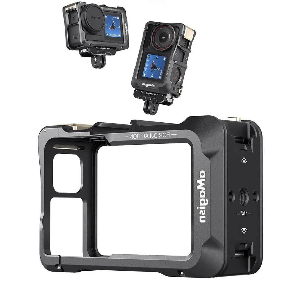 B-M  for dji Action5 Pro Metal Premium Edition Horizontal And Vertical Snap Protection Frame Quick Release Flip Cover Lock