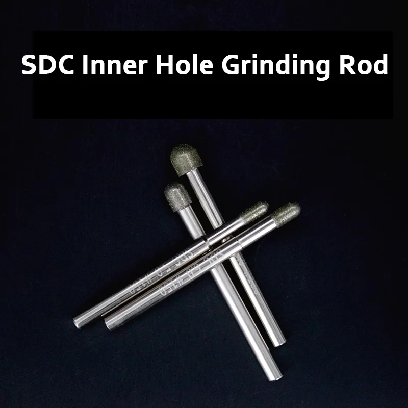 Shank 3.0/6.0 CNC machining diamond grinding rod SDC Cylindrical round head alloy inner hole grinding rod #150/#400 Dia1.0~10mm