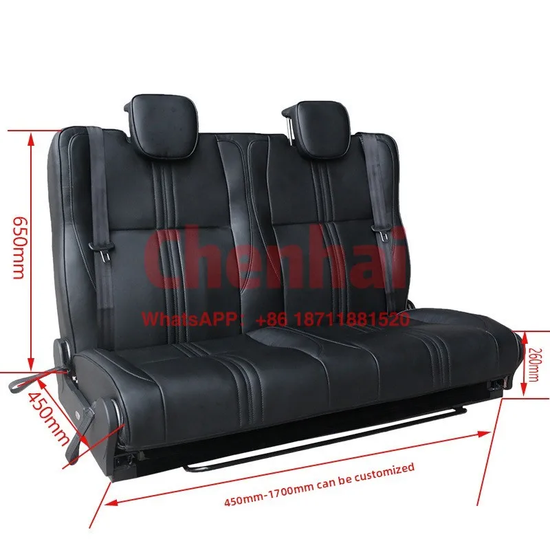 Customized Car Seat Flat Bed, Modified RV Bed Car Accessories Bed Chair, Commercial Vehicle, IVECO Bed Seat