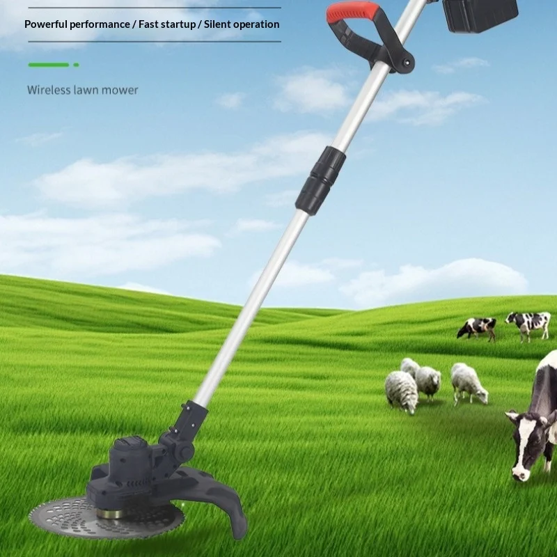 

Беспроводная аккумуляторная газонокосилка для улицы, портативная, бытовая, с функцией мульчирования, на литий-ионных батареях