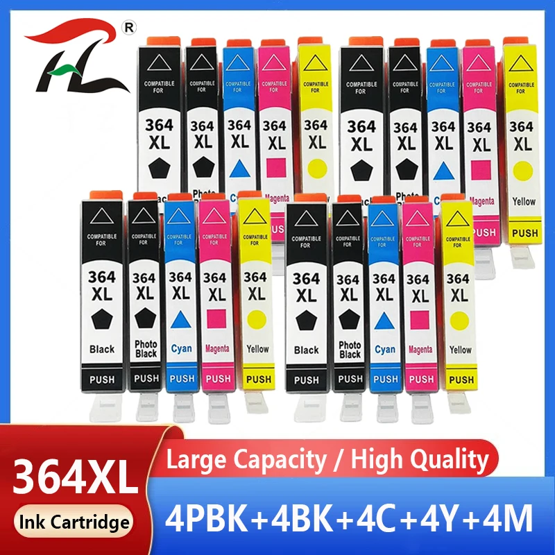 Compatible Ink Cartridges For HP 364 xl For 364 364XL For Photosmart 5520 6510 6520 7510 B109 B110 B209 C310 C410