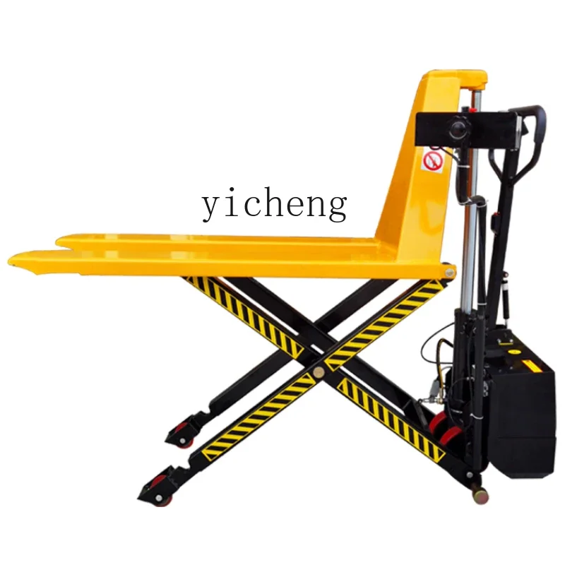 

manual high lift truck photoelectric induction lift forklift high lift shear hydraulic forklift