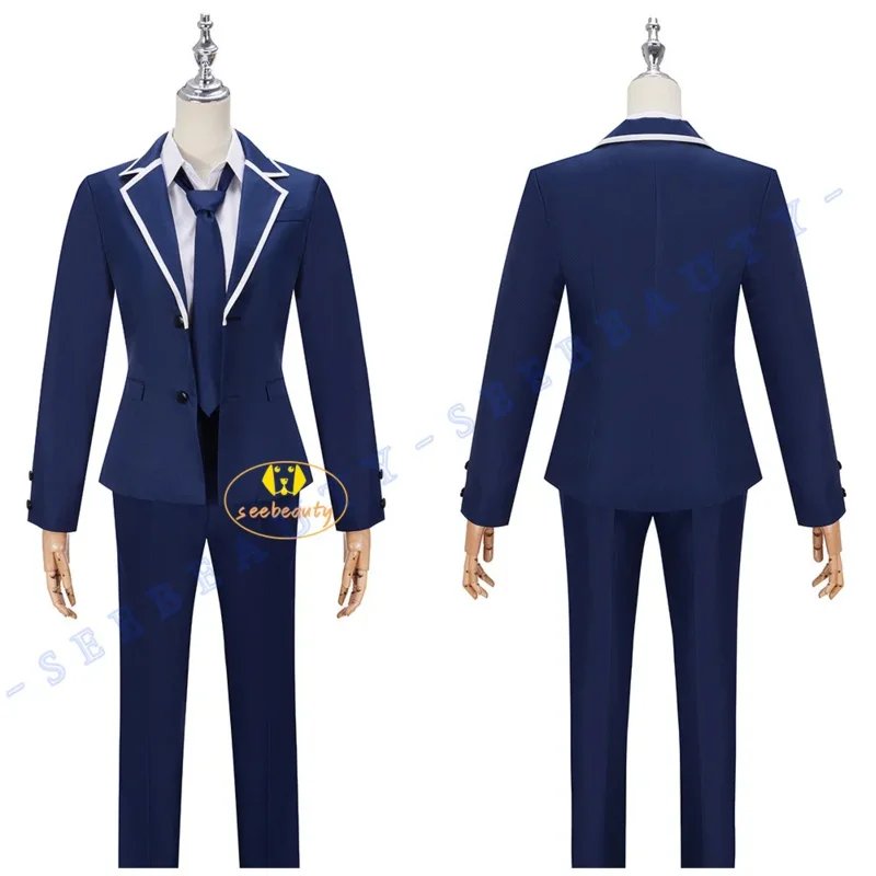 Miyano Yoshikazu Cosplay Costume Wig Anime Sasaki and Miyano Dark Blue School Uniform Jacket Sasaki Shuumei Men Party Outfit Boy