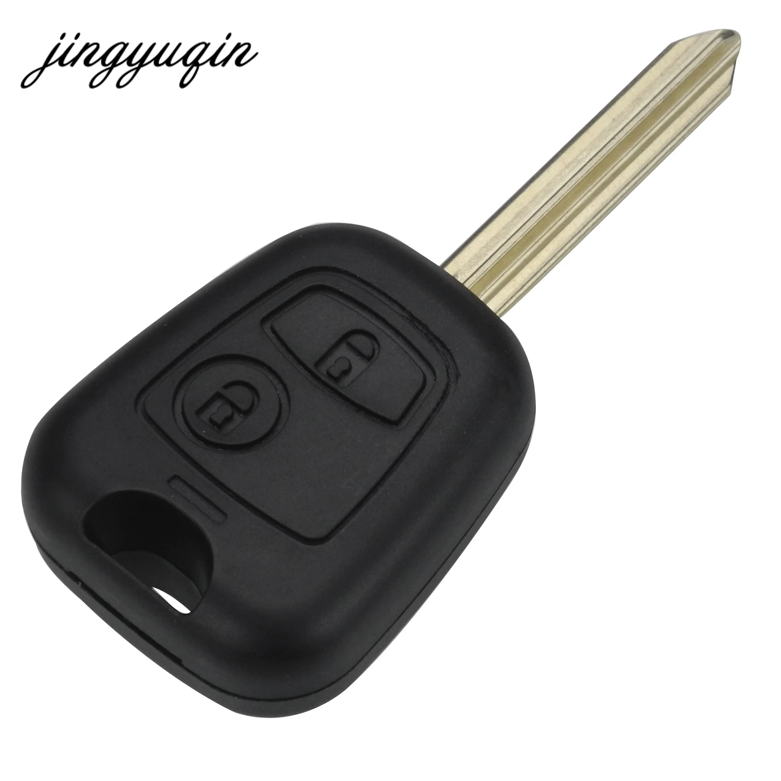 Jingyuqin 10 sztuk/partia 2 przycisk zdalnego Fob Car Key Case dla Citroen C1 C2 C3 Saxo Xsara Picasso Berlingo klucz Shell