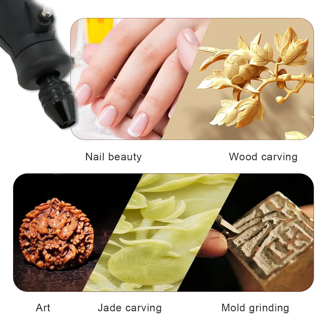 Sostituzione del mandrino universale Multi cambio rapido senza chiave per Dremel 4486 utensili rotanti accessori per trapano 0.4-3.2MM Bit più veloce