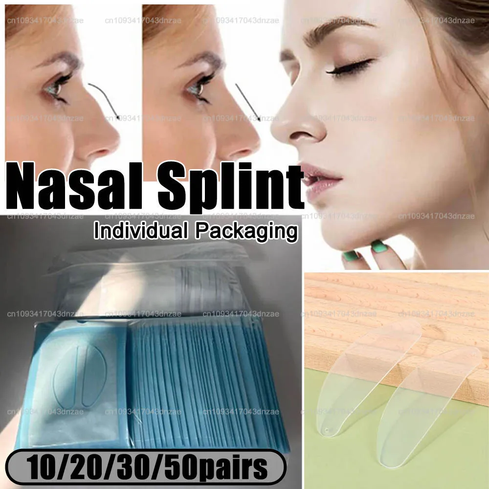 

5-50 Pairs Medical Septoplasty Silicone Nasal Splint Hospital Consumables Individual Packaging Nasal Splint With Sterilization