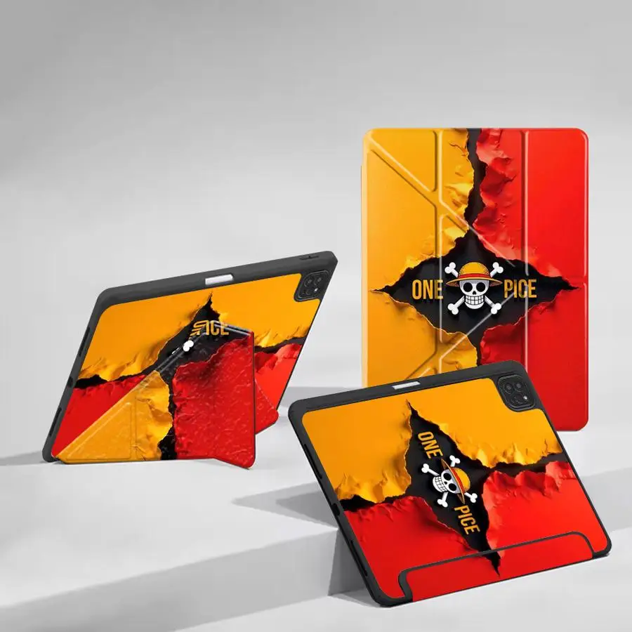 One Piece Anime Cute Tablet Case For iPad Air 4 5 M3 M2 M4 11inch Mini 6 7 Pro 2025 Pro 11 10 9 8 7 th 12.9inch Holder Cover