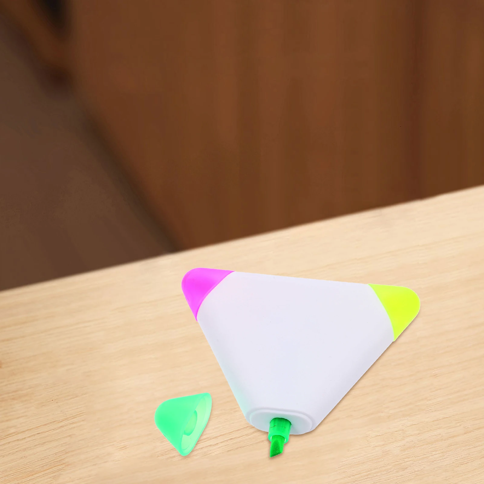 

Triangle Highlighter Pens Multicolored Supplies Graffiti Markers Bulk Set of 1 Flat Bright Colors for School