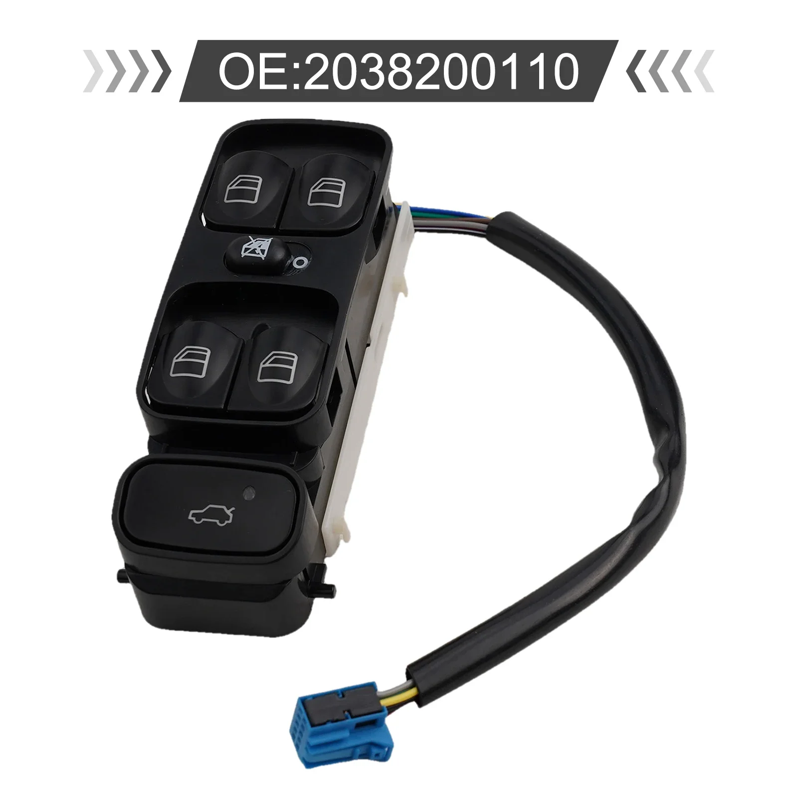 Control Panel Vehicle Replacement Part C Class W203 Window Switch Easy To Control High-quality Materials Long-lasting