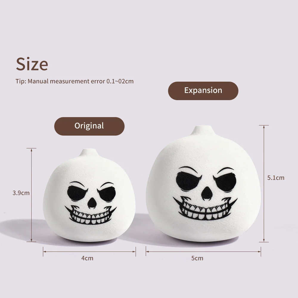 5 قطع هالوين اليقطين ماكياج الإسفنج لينة التجميل نفخة نطاط الجمال الإسفنج خلاط ل لا تشوبه شائبة الأساس المخفي مسحوق