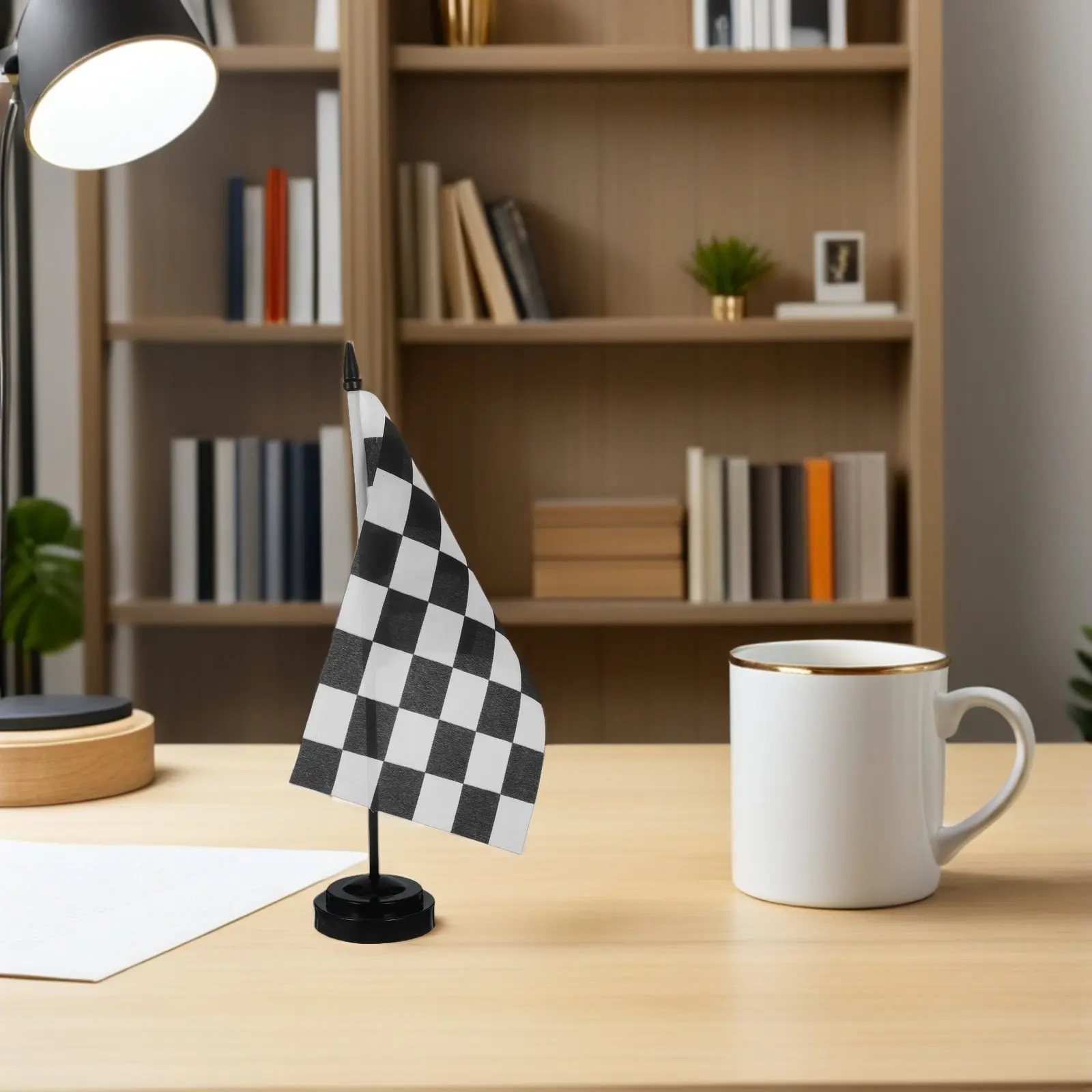 Handheld Flag Mini Flags Halloween Christmas Checkered Flag Decor Car Race Flag Desk Decorations Birthday Party Decorations 4PCS