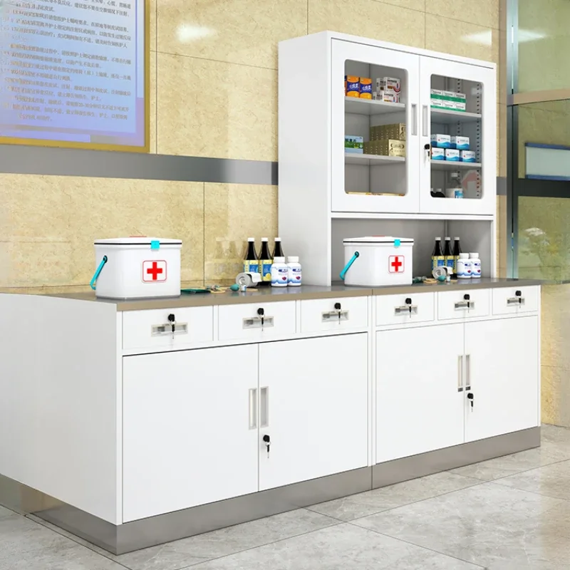 Clinic medical stainless steel Western medicine cabinet, beauty salon sterile instrument cabinet, treatment room, dental