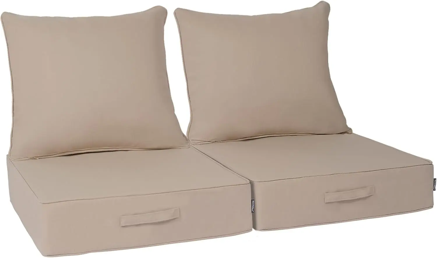 

Outdoor Water-Resistant Deep Seat Cushion Set, 2PCS Weather & Fade Resistant Patio Furniture Cushions, Thickened for Lawn Garden