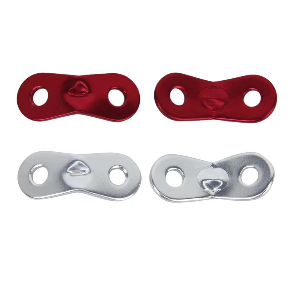 

10pcs Red Aluminum Alloy Rope Fasteners 38x15mm Compatible 3mm-4mm Diameter Camping Hiking Tent Accessories Guyline