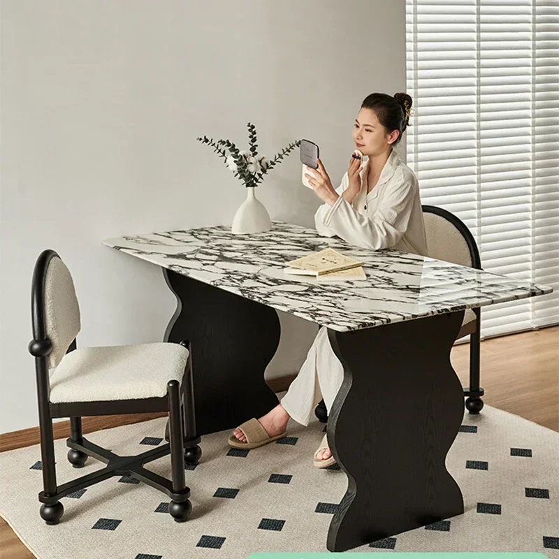 Tavolo da pranzo moderno nordico Cucina Conferenza Balcone Lounge Tavolo da pranzo per scrittura Designer Mesas De Jantar Mobili da giardino