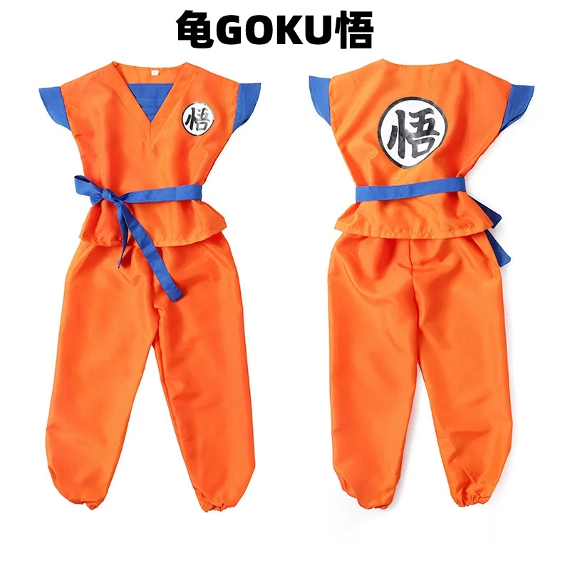 Ragazzi Ragazze Halloween Son Goku Costumi Cosplay Per I Bambini Vestito Tuta Da Uomo Krillin Vestiti Da Formazione Saiyan Abiti Parrucca Vestire