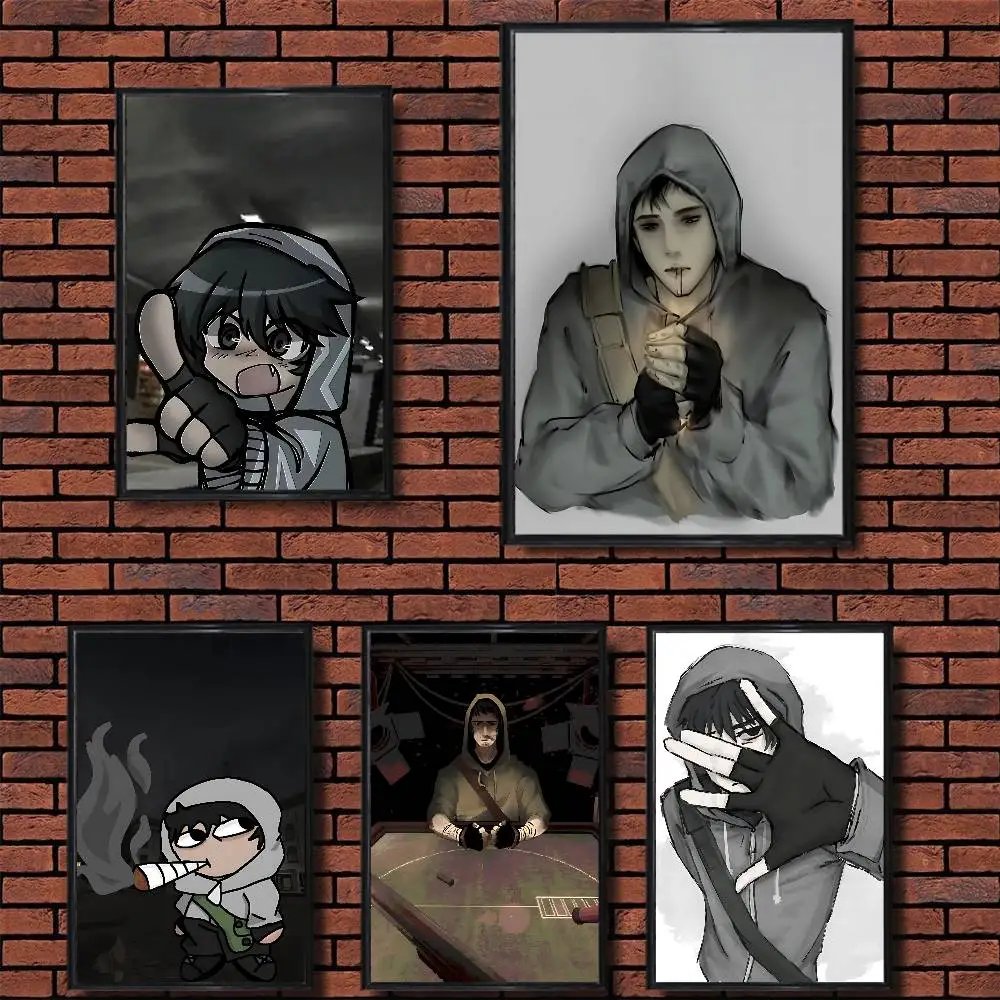 

Horror game Cry of Fear Poster Trendy Wall Art For Coffee Office Bar Decoration Best Gift Good Sticker Printed On PP Paper