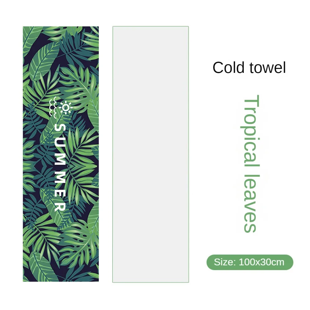 Sport Towel Easy To Clean Cold Feeling Double-sided Polyester Fiber Specifications 100x30cm Quick Cooling Sports Towel Towel