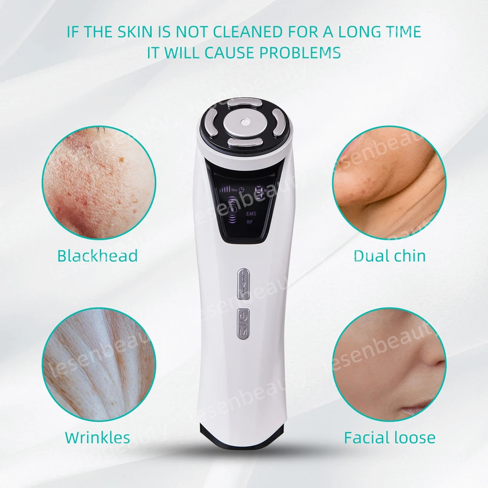 HIFU Facial Radiofrequency EMS Microcurrent Skin Rejuvenation Ultrasonic Facial Lift and Wrinkle Reducer Beauty Device Veya