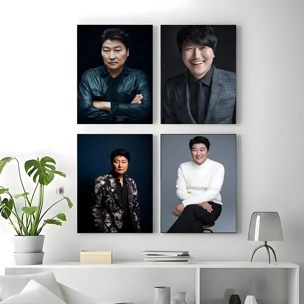 Actor Song Kang-ho Poster Self-adhesive Art Waterproof Paper Sticker Coffee House Bar Room Wall Decor
