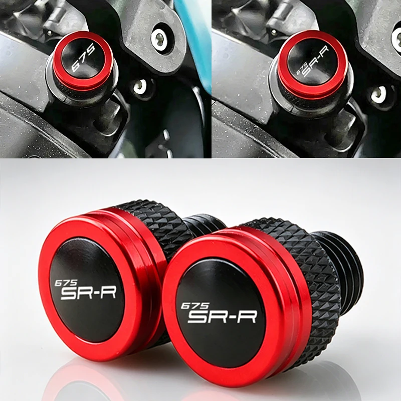 For CFMOTO 675 675SRR 675 SRR Explosion otorcycle CNC Rearview Side Mirror Hole Cap Plug Accessories LOGO 675/675SRR