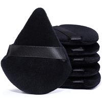10/20Pcs Triangle Velvet Powder Puff Pizza Flours Mini Face Makeup sponge Cosmetics Washable Lightweight Makeup Tool
