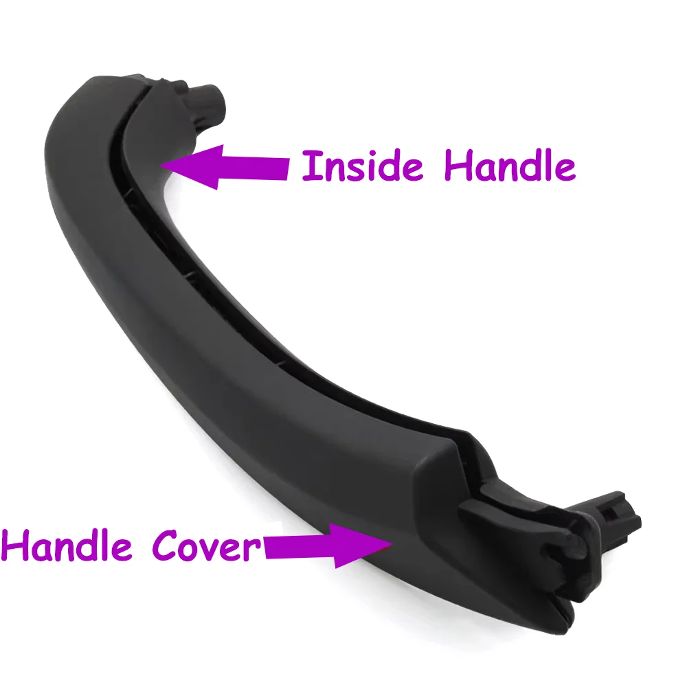 Car Interior Carbon Fiber Left Right Door Pull Handle Outer Cover Replacement For BMW X3 X4 G01 G02 F97 F98 2018-2021