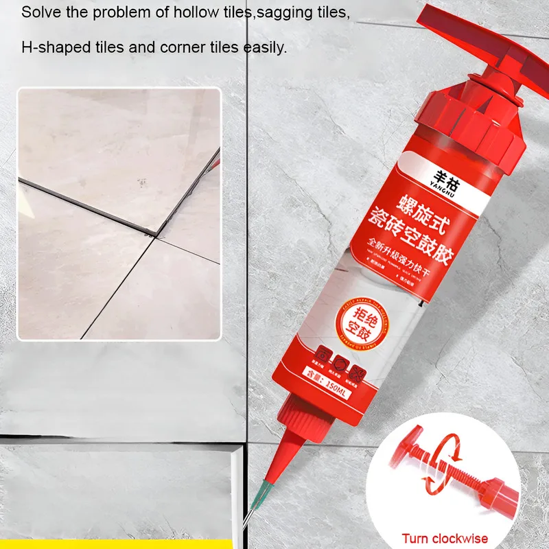 Fast drying glue tile hollow drum tile glue strength self-adhesive floor tile special grouting glue wall tile loose warping edge