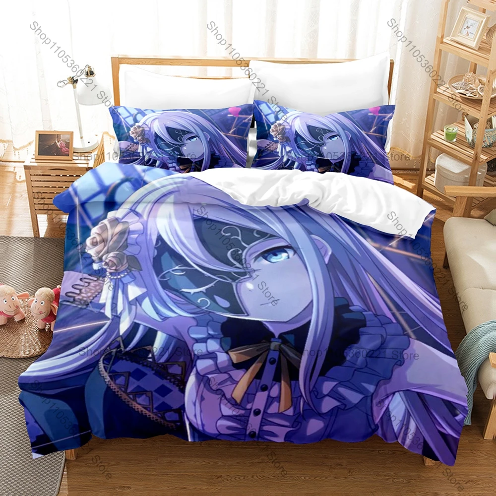Cool Kpop Yoisaki Kanade Bedding Set Twin Full Queen King Size Duvet Cover Set Cartoon Bed Linen for Teens Girls Fans