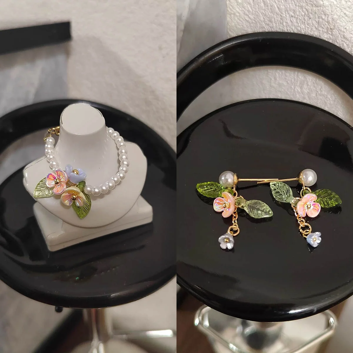 1/6 Supermodel Jewellery Accessories Original Design Small Fresh Bell Orchid Ring+Earrings+Necklace 30cm Princess Doll Dress Up