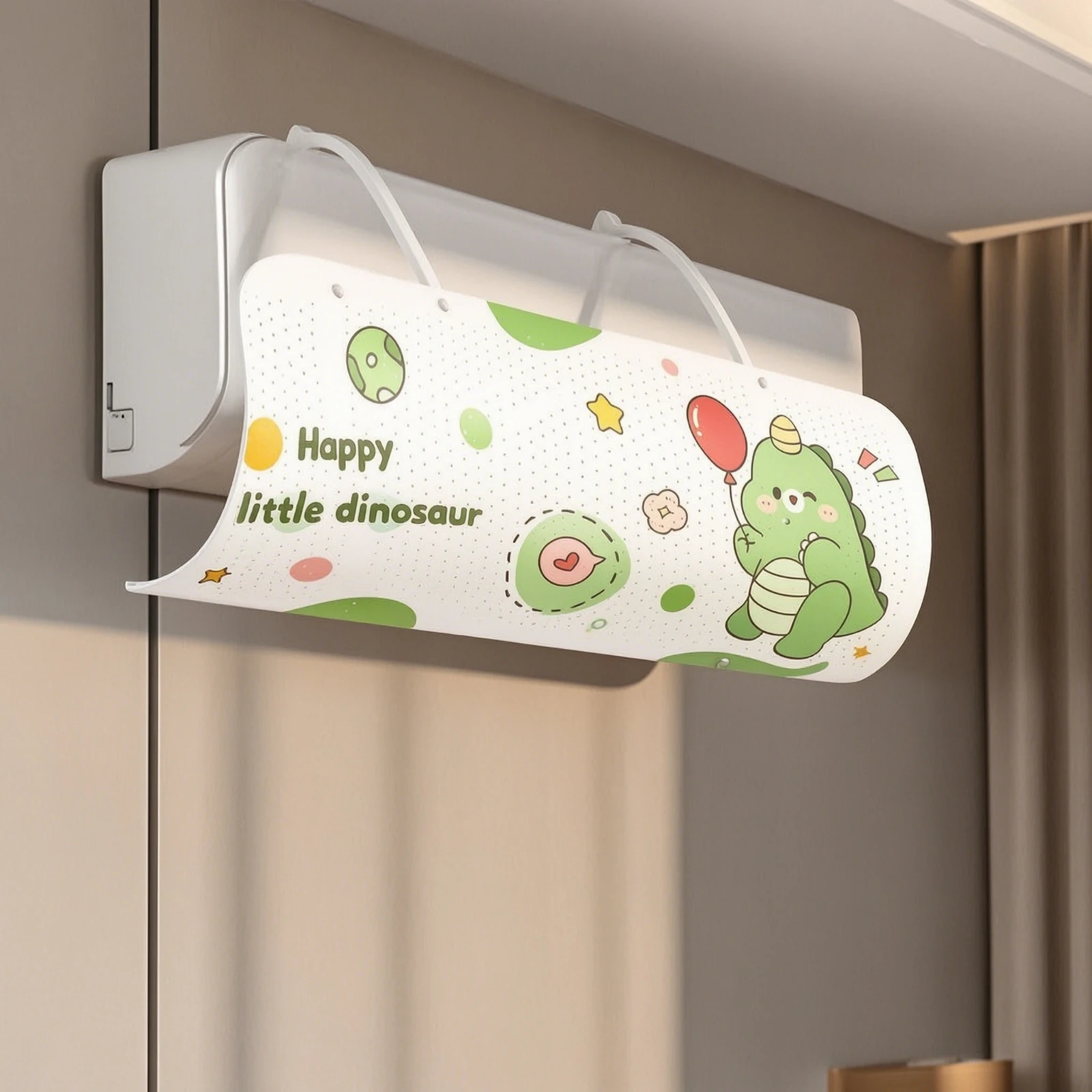 Air Conditioner Deflector Perforated Air Conditioning Wind Deflector Baffle Curved Multi-Angle for Bedroom, Office