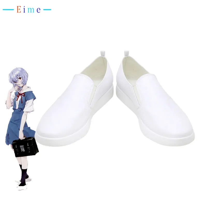 

Ayanami Rei Cosplay Shoes EVA Cosplay Boots PU Leather Shoes Halloween Carnival Prop Custom Made