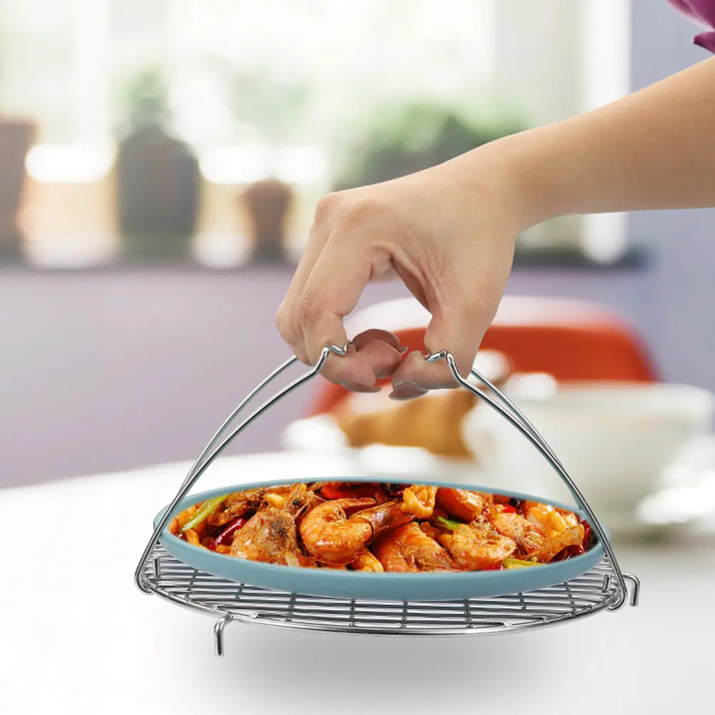 

Air Fryer Steaming Rack Stainless Steel Multi-Function Portable Steamer Rack for Kitchen Cooking Steamed Food Rice Cooker