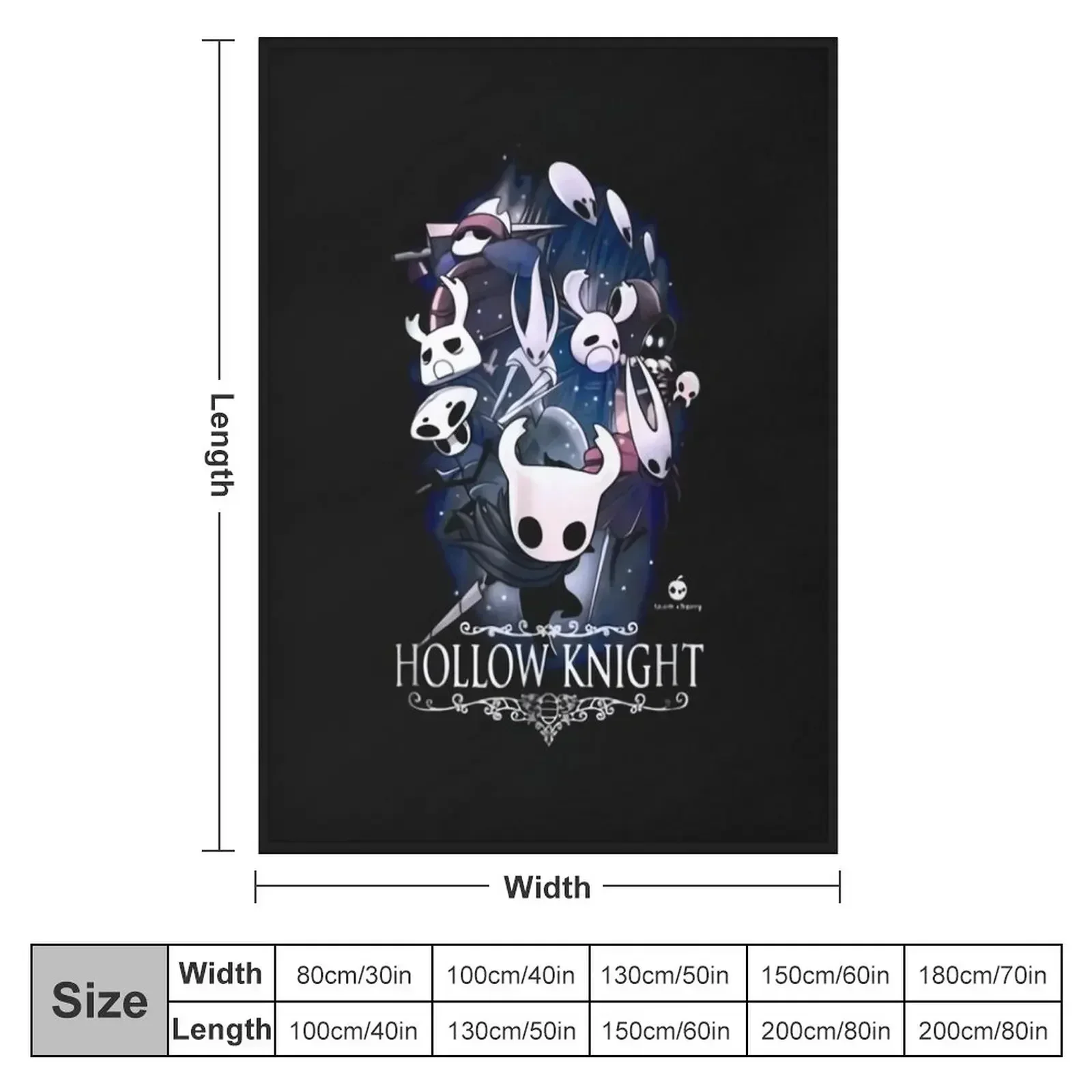 Hollow Knight Merch Original Hollow Knight Throw Blanket Thermal Warm Fashion Sofas Vintage Sofa Blankets