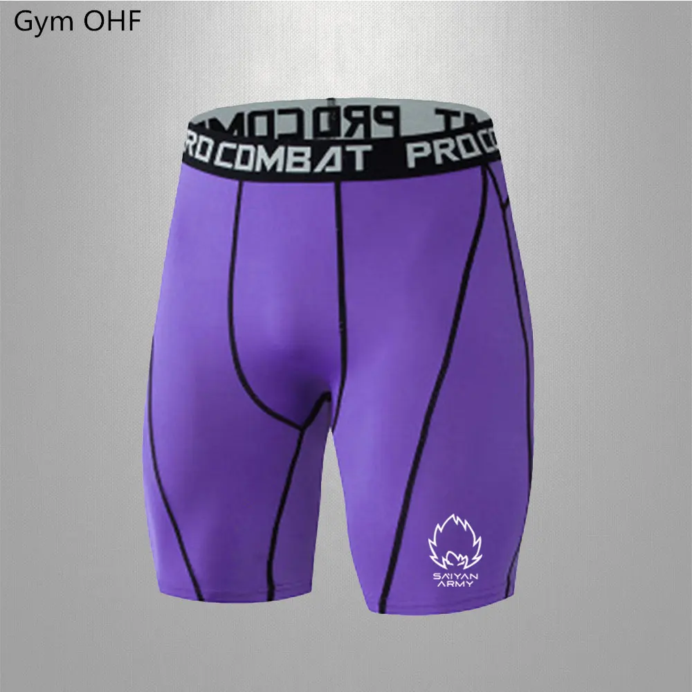 Sports Men Leggings Male Fitness Pants Elastic Compression Tights Gym Running Training Shorts Quick Drying Bottoming Shorts