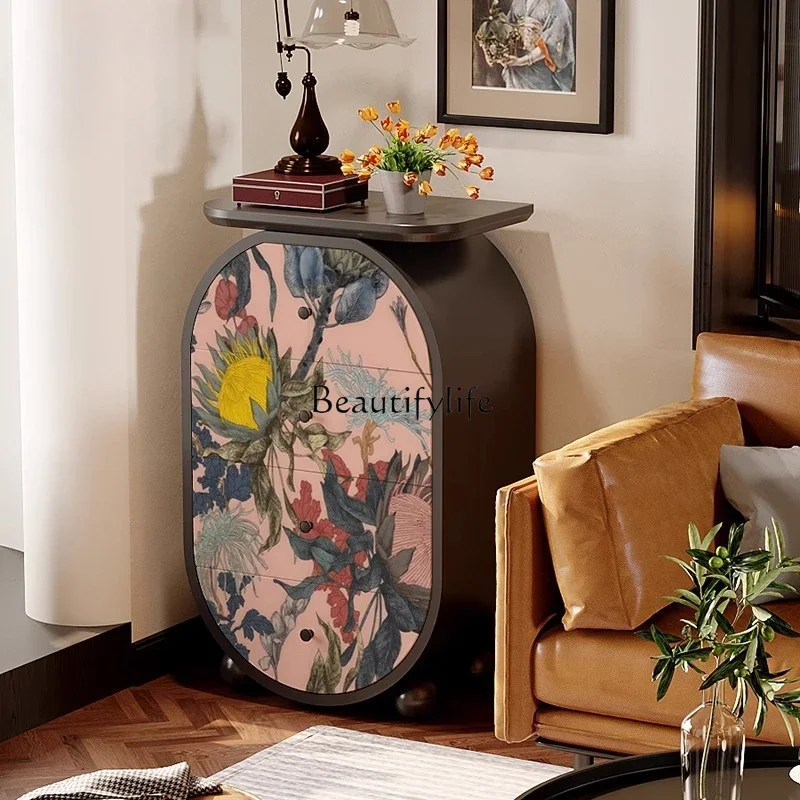 

ls 42ls 42French retro plant abstract living room storage cabinet solid wood storage cabinet