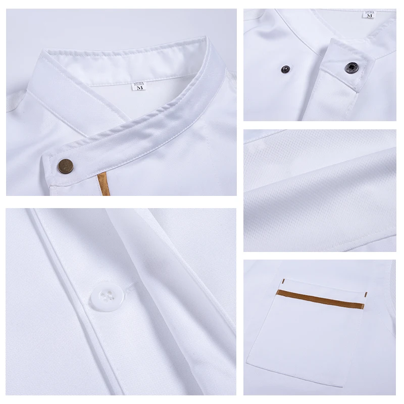 여름 요리사 유니폼 주방 재킷 음식 서비스 요리 셔츠 레스토랑 요리 의류 베이커리 카페 웨이터 웨이트리스 작업복