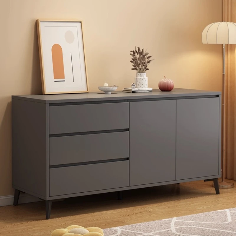 

140x75x40cm luxury Storage cabinets Multipurpose Living room 3-stage drawer locker mid century modern cabinet furniture home