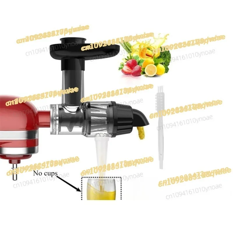 

For all KitchenAid Stand Mixe Slicer Masticating Juicer Attachment Slow Juicer Attachment with Silicone Tube and Cleaning Brush