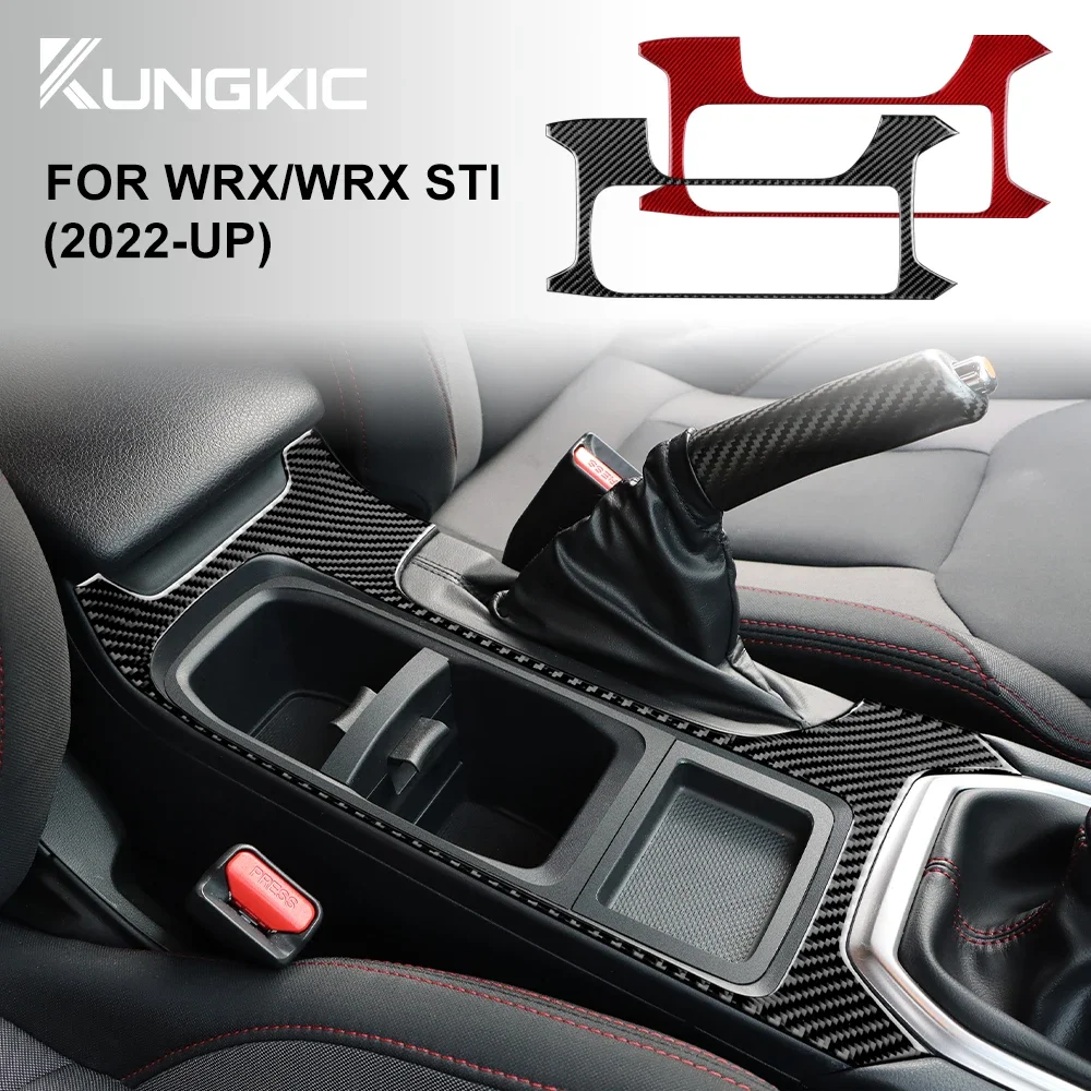 لسوبارو WRX/WRX STI 2022 2023 2024 ألياف الكربون الحقيقية ملصق سيارة مركز سنتترول والعتاد لوحة الداخلية الكسوة RHD LHD اكسسوارات