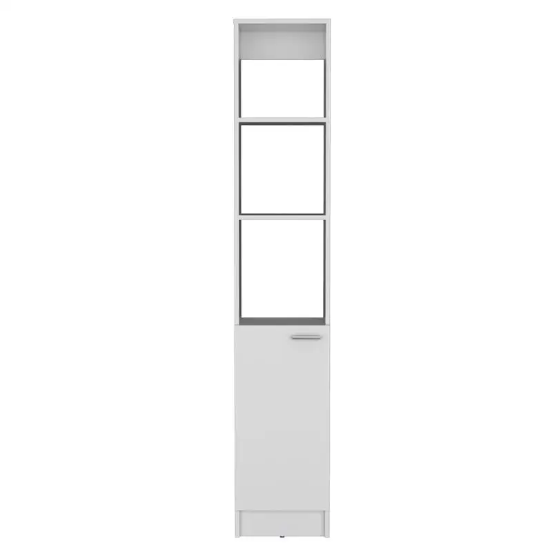 

White Linen Cabinet for Bathroom Storage, Space-Saving Design, Stylish and Functional, Perfect for Organizing Towels and