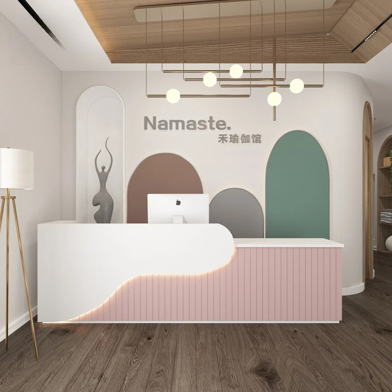 Shop checkout page Simple modern kindergarten dance training Children's education institution Bar counter